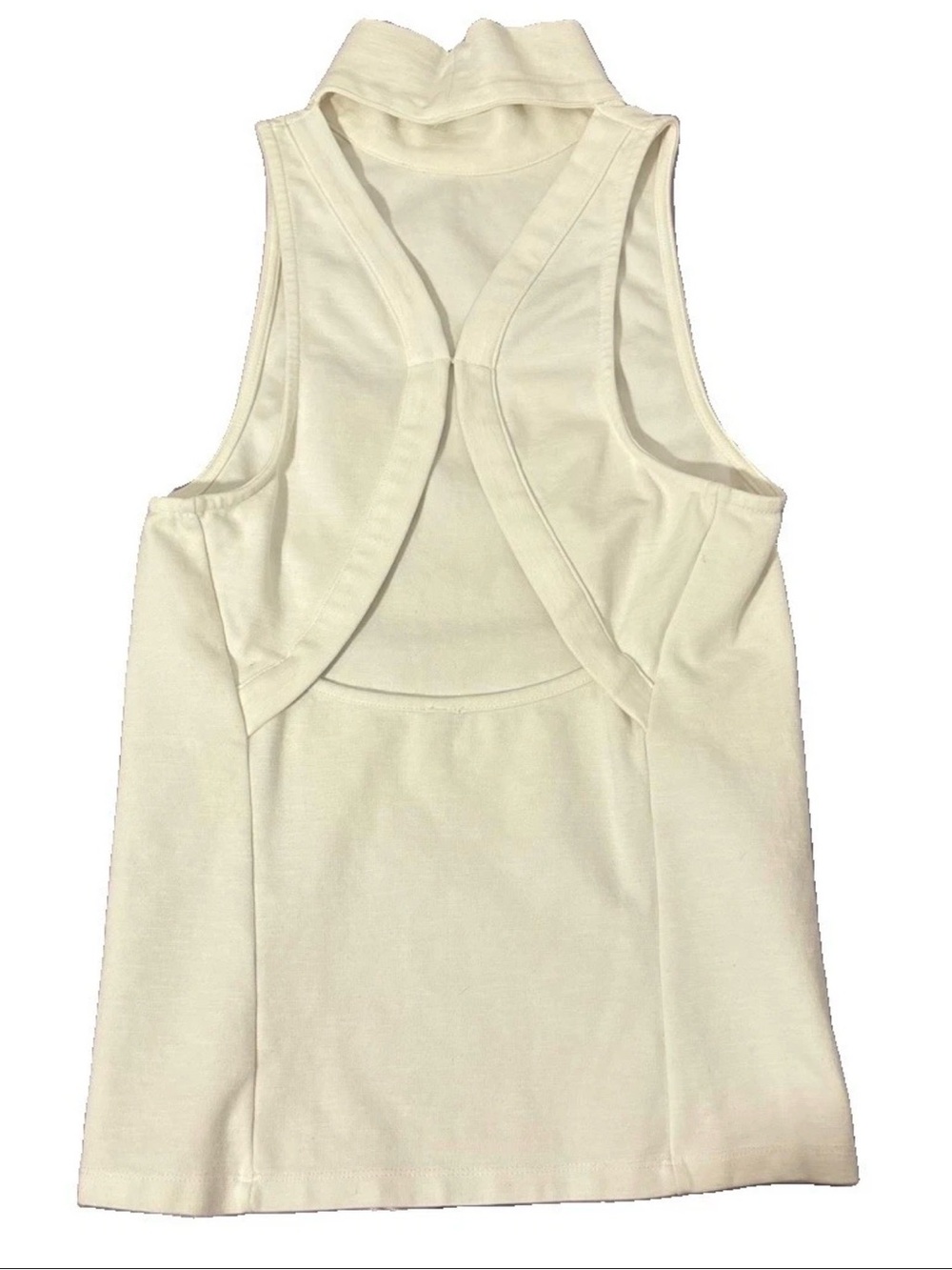 Free People Movement White Ribbed Racerback Tank Top Size XS